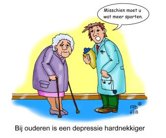22 6 2018 bij ouderen is een depressie hardnekkiger